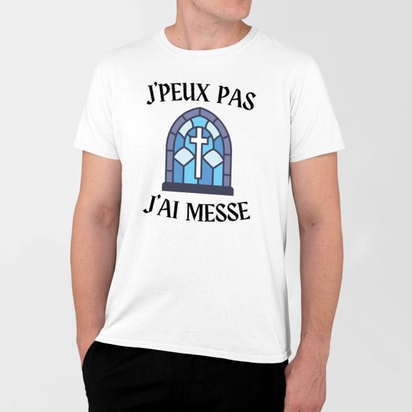 T-Shirt Homme J’peux pas j’ai messe