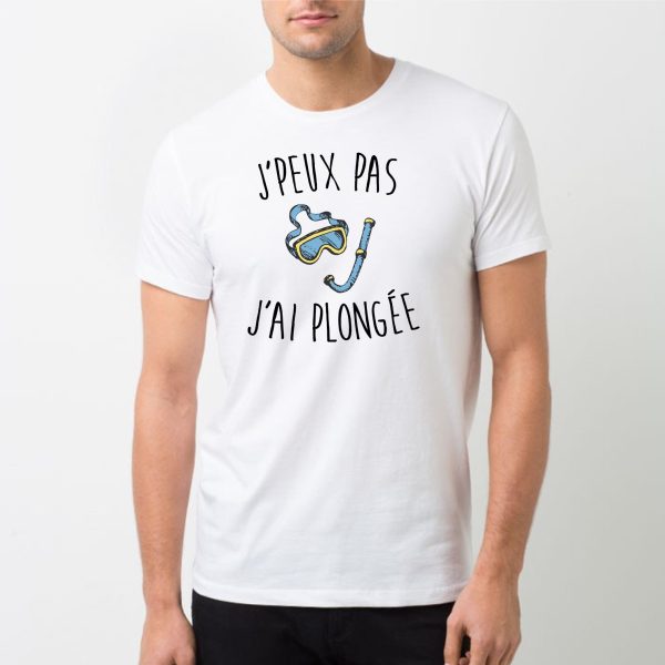 T-Shirt Homme J’peux pas j’ai plongee