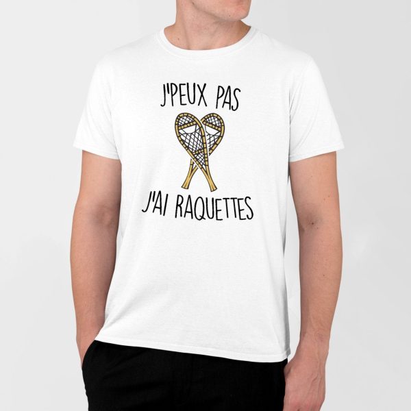 T-Shirt Homme J’peux pas j’ai raquettes