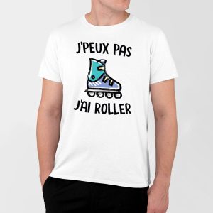 T-Shirt Homme J&rsquo;peux pas j&rsquo;ai roller