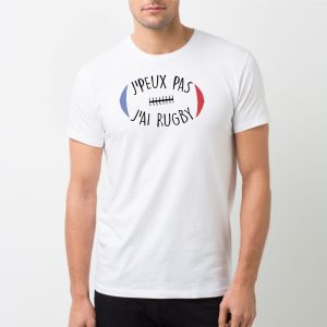 T-Shirt Homme J&rsquo;peux pas j&rsquo;ai rugby