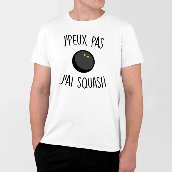 T-Shirt Homme J’peux pas j’ai squash