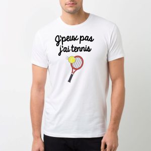 T-Shirt Homme J&rsquo;peux pas j&rsquo;ai tennis