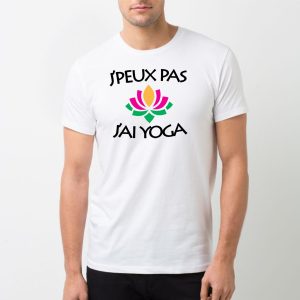 T-Shirt Homme J&rsquo;peux pas j&rsquo;ai yoga
