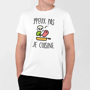 T-Shirt Homme J&rsquo;peux pas je cuisine