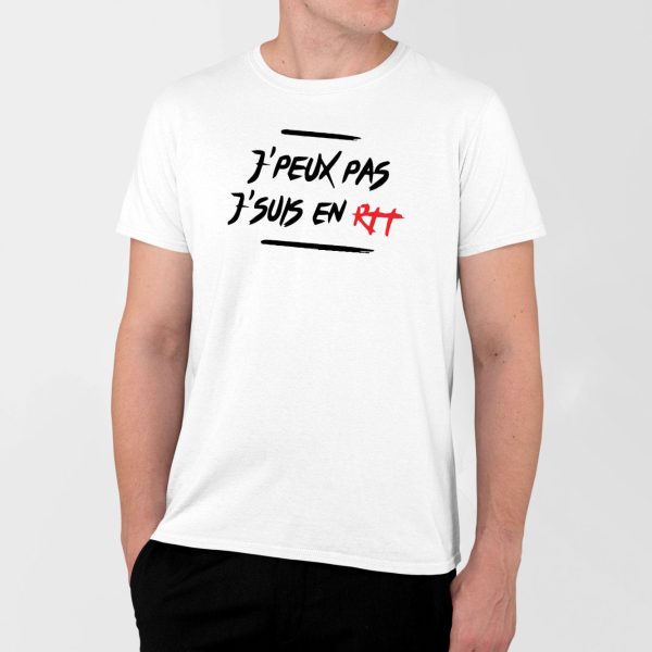 T-Shirt Homme J’peux pas j’suis en RTT