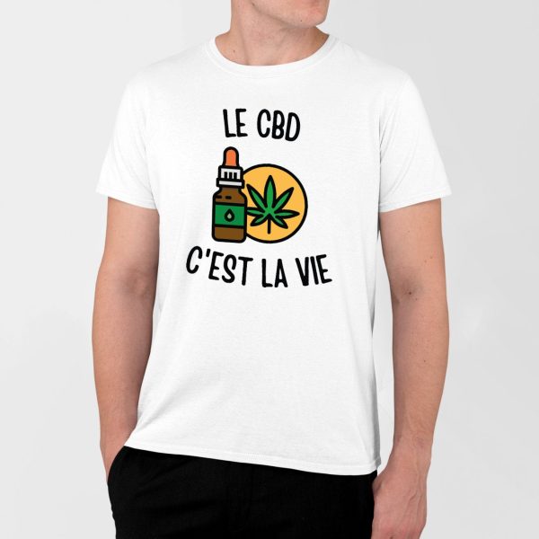 T-Shirt Homme Le CBD c’est la vie