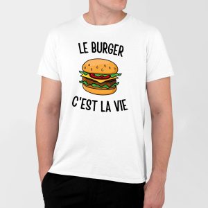 T-Shirt Homme Le burger c’est la vie T-Shirt Homme Le burger c’est la vie