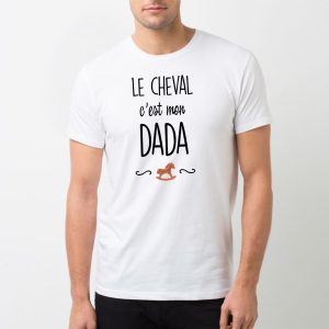 T-Shirt Homme Le cheval c’est mon dada T-Shirt Homme Le cheval c’est mon dada
