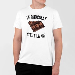 T-Shirt Homme Le chocolat c&rsquo;est la vie