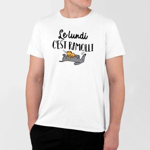 T-Shirt Homme Le lundi c’est ramolli T-Shirt Homme Le lundi c’est ramolli