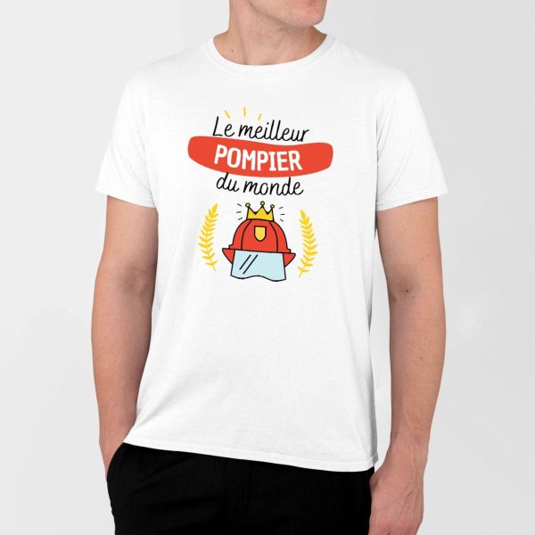 T-Shirt Homme Le meilleur pompier du monde