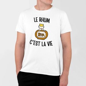 T-Shirt Homme Le rhum c’est la vie T-Shirt Homme Le rhum c’est la vie