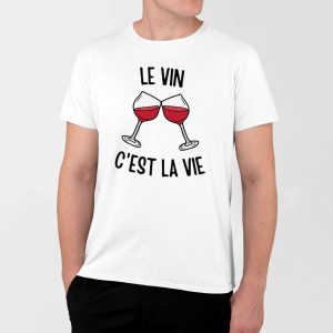 T-Shirt Homme Le vin c’est la vie T-Shirt Homme Le vin c’est la vie