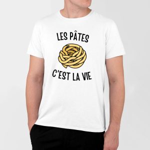 T-Shirt Homme Les pates c’est la vie T-Shirt Homme Les pates c’est la vie