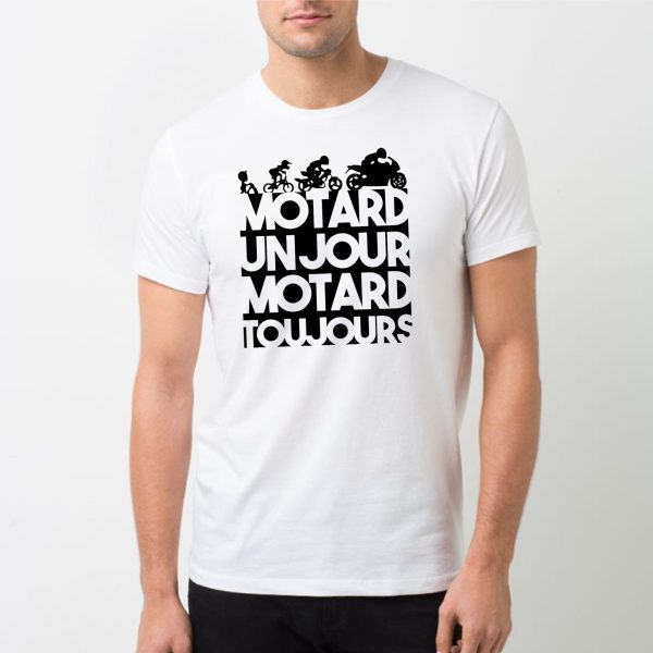 T-Shirt Homme Motard un jour