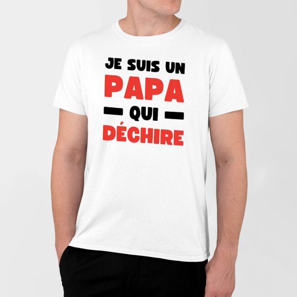 T-Shirt Homme Papa qui dechire