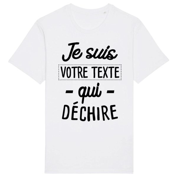 T-Shirt Homme Personnalise Je suis votre texte qui dechire