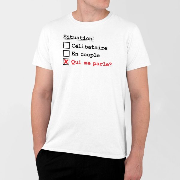 T-Shirt Homme Situation celibataire