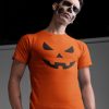 T-Shirt Homme Visage citrouille