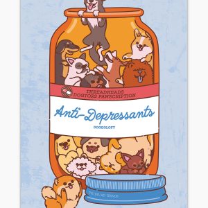 Anti-Depressants Dog Edition Art Print 4 Anti Depressants Dog Edition Art Print 5