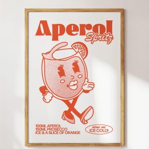 Aperol Spritz Art Print Aperol Spritz Art Print