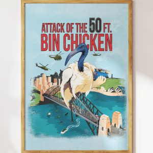 Attack of the 50ft Bin Chicken Art Print 2 Attack of the 50ft Bin Chicken Art Print 3