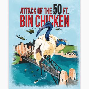 Attack of the 50ft Bin Chicken Art Print 3 Attack of the 50ft Bin Chicken Art Print 4