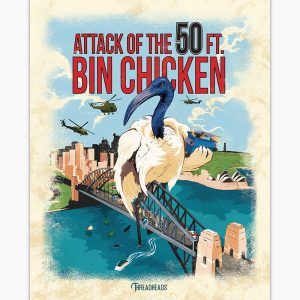 Attack of the 50ft Bin Chicken Art Print 4 Attack of the 50ft Bin Chicken Art Print 5