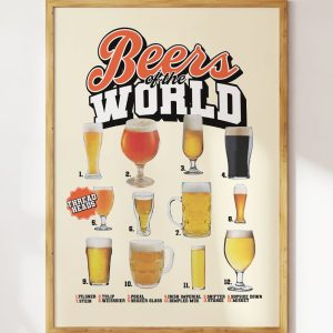 Beers of the World Art Print 2 Beers of the World Art Print 3