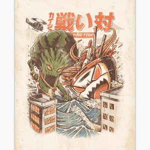 Brocco vs. Ramen Art Print Brocco vs. Ramen Art Print
