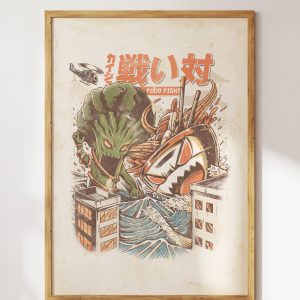 Brocco vs. Ramen Art Print 2 Brocco vs Ramen Art Print 3