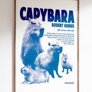 Capybara Rodent Genius Art Print