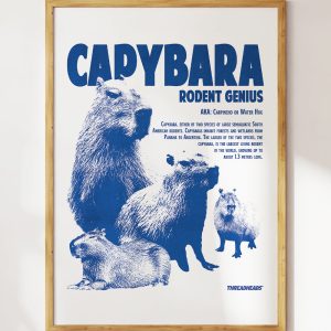 Capybara Rodent Genius Art Print