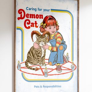 Caring for Your Demon Cat Art Print 4