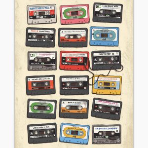 Cassette Tapes Art Print
