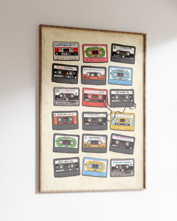 Cassette Tapes Art Print