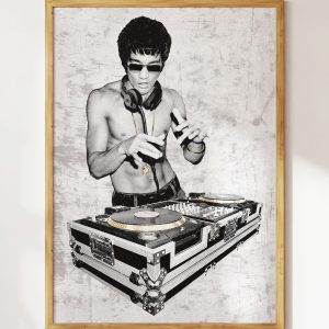 DJ Bruce Lee Art Print DJ Bruce Lee Art Print