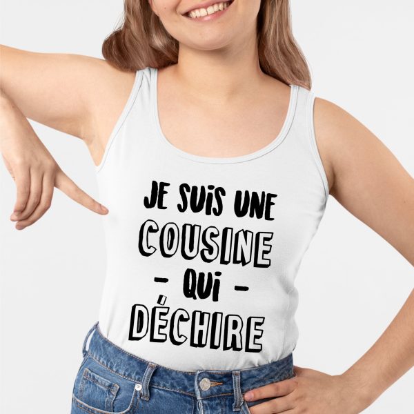 Debardeur Femme Cousine qui dechire