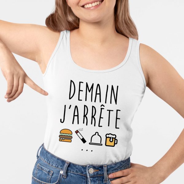 Debardeur Femme Demain j’arrete