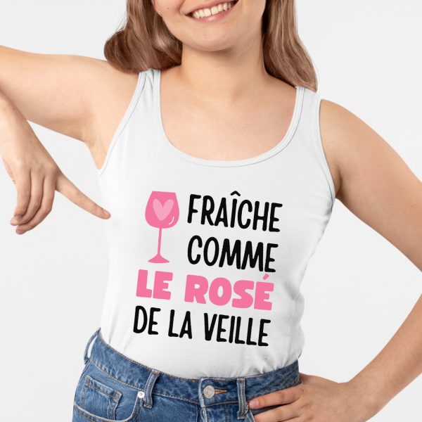 Debardeur Femme Fraiche comme le rose de la veille