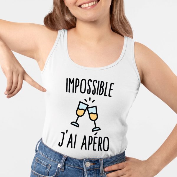 Debardeur Femme Impossible j’ai apero