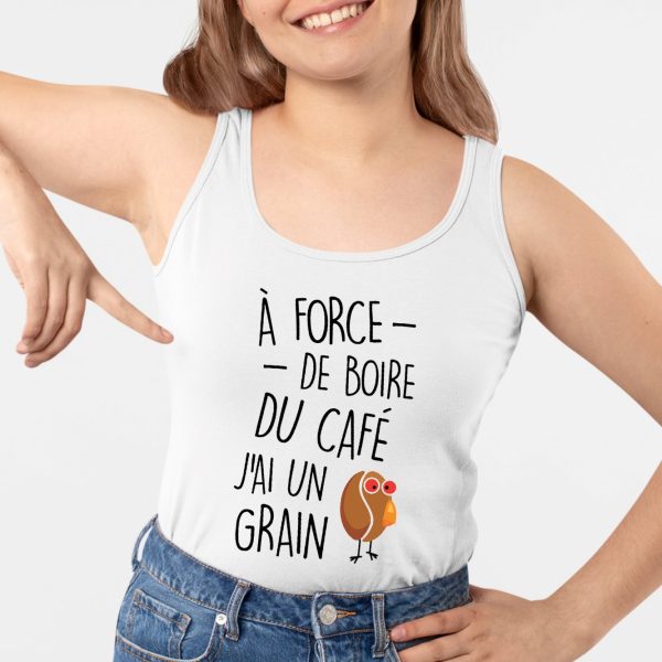 Debardeur Femme J’ai un grain de cafe