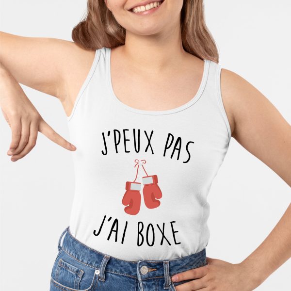 Debardeur Femme J’peux pas j’ai boxe