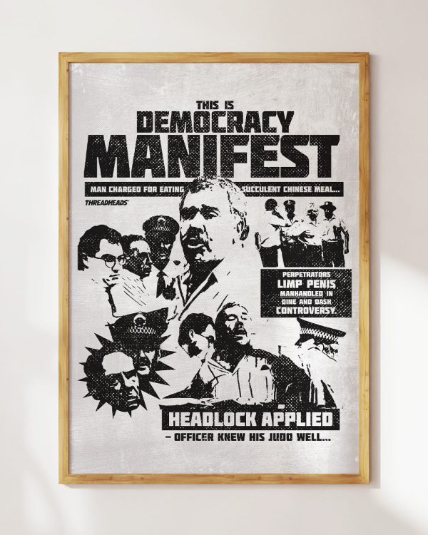 Democracy Manifest Tabloid Edition Art Print