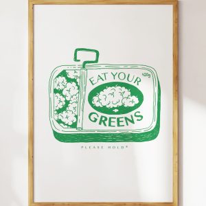 Eat Your Greens Art Print 2 Eat Your Greens Art Print 3