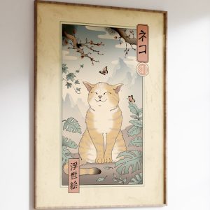 Edo Cat Art Print