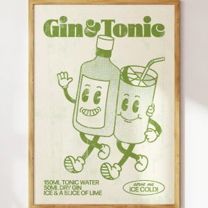 Gin and Tonic Art Print 2 Gin and Tonic Art Print 3