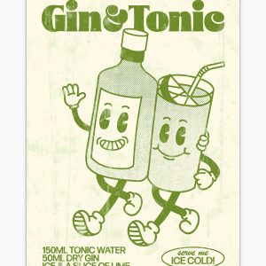 Gin and Tonic Art Print 4 Gin and Tonic Art Print 5