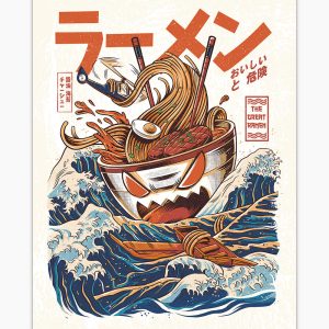 Great Ramen off Kanagawa Art Print Great Ramen off Kanagawa Art Print